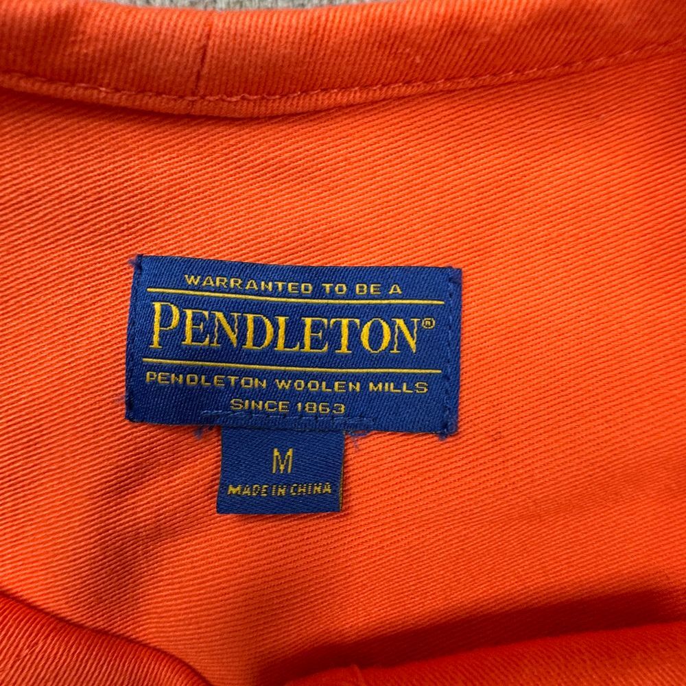 Pendleton Jacket‎ Women's Size Medium Orange Butt… - image 7